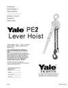 Yale PE2 Lever Hoist - 40192 A